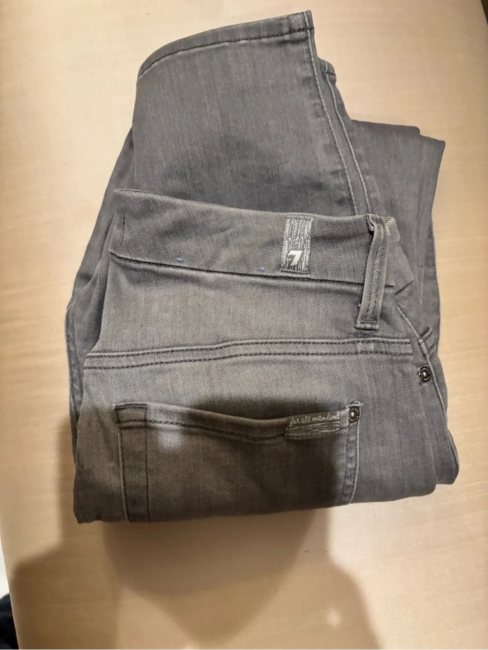 7 For All Mankind Slim Men's Gray Stretch Jeans